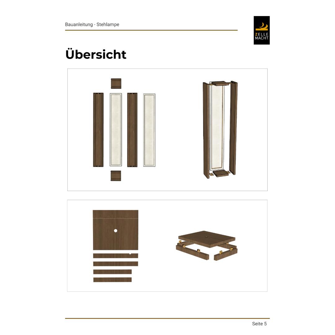 Bauanleitung Stehlampe
